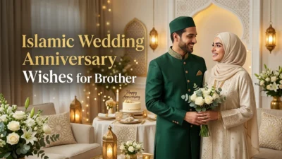 Islamic Wedding Anniversary Wishes for Brother