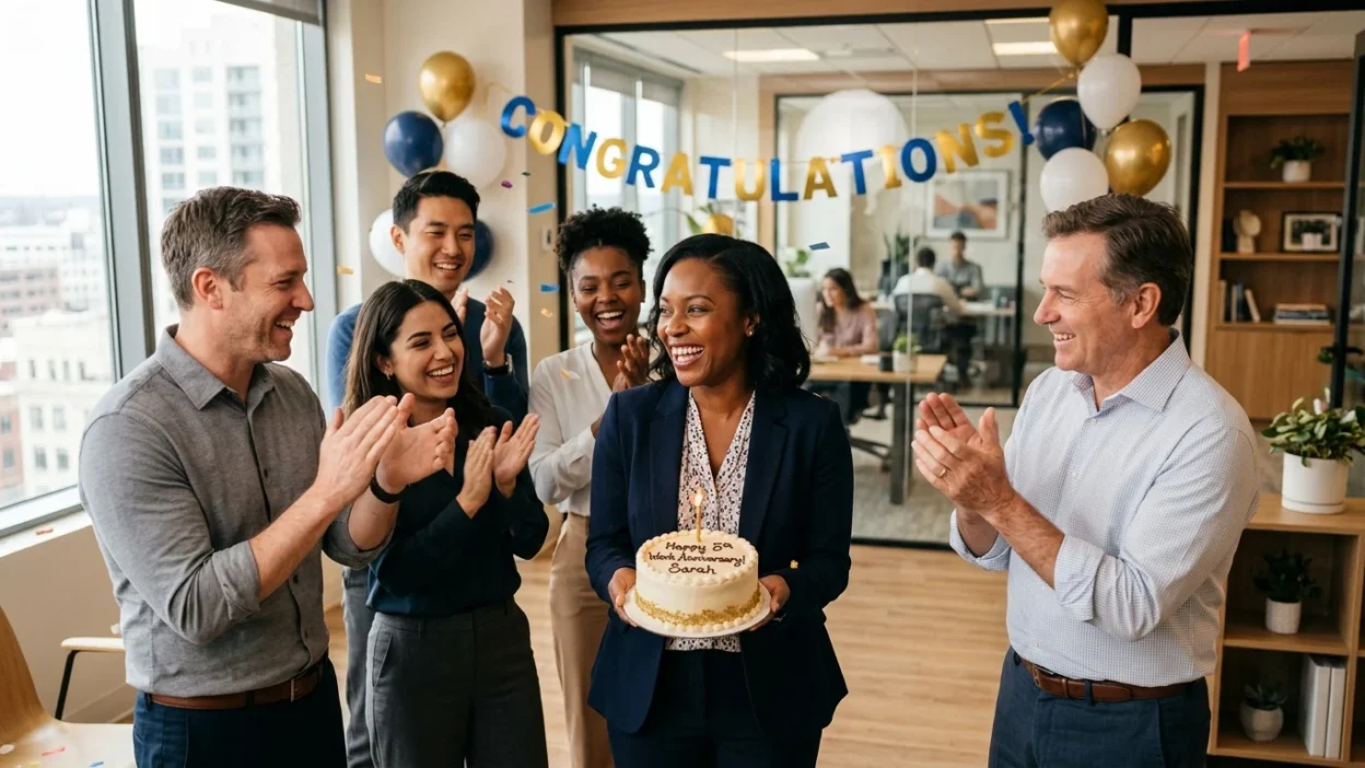 Work Anniversary Wishes to Colleagues