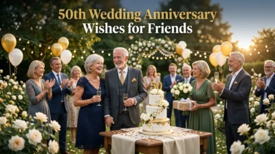 50th Wedding Anniversary Wishes for Friends