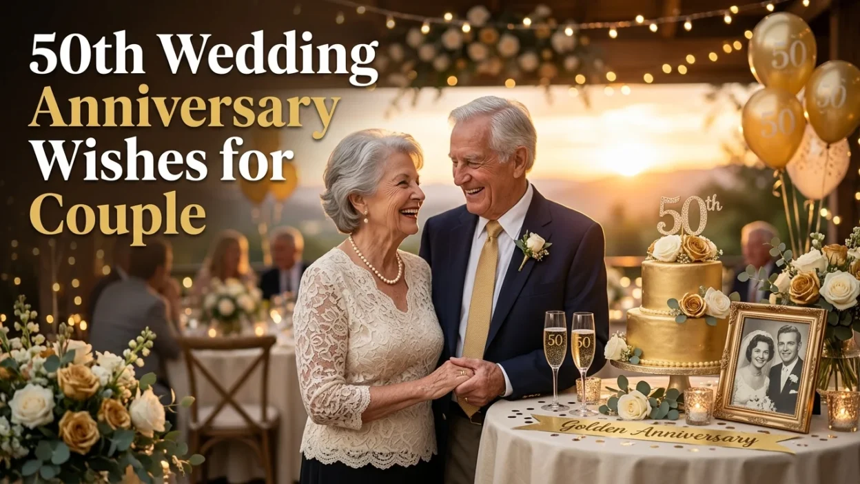50th Wedding Anniversary Wishes for Couple