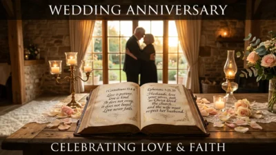 Short Christian Wedding Anniversary Wishes with Bible Verses