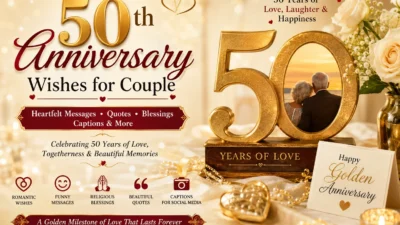 50th Anniversary Wishes for Couple