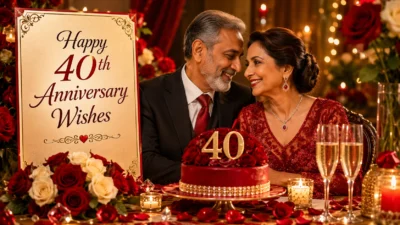 Happy 40th Anniversary Wishes