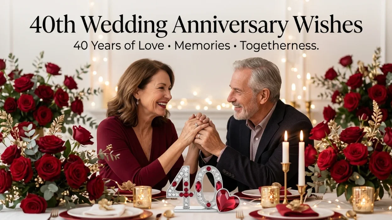 40th Wedding Anniversary Wishes