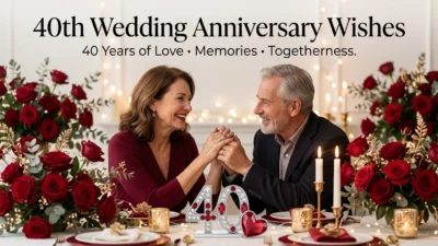 40th Wedding Anniversary Wishes