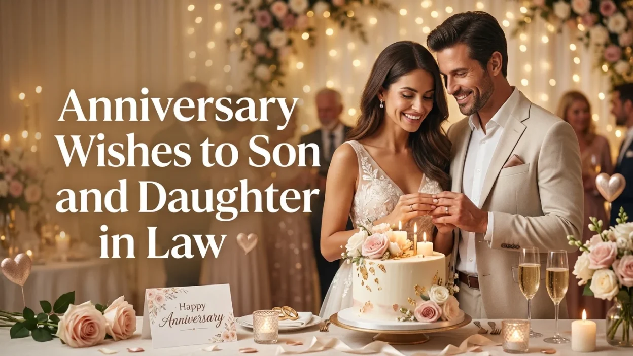 Anniversary Wishes to Son and Daughter in Law