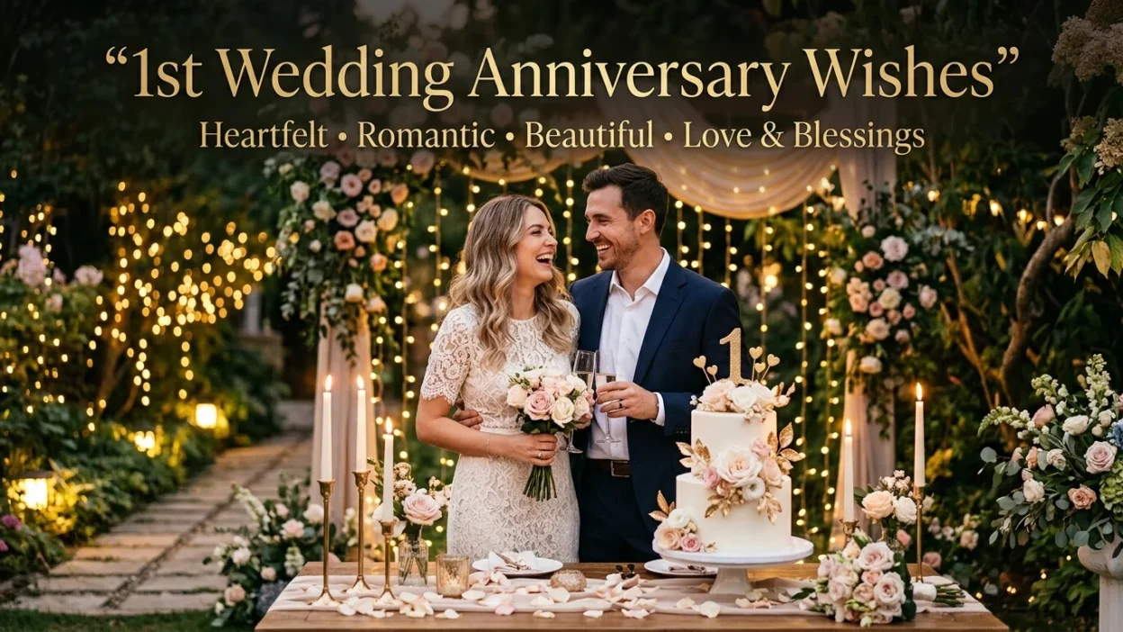1st Wedding Anniversary Wishes