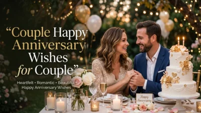 Couple Happy Anniversary Wishes for Couple