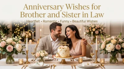 Anniversary Wishes for Brother and Sister in Law