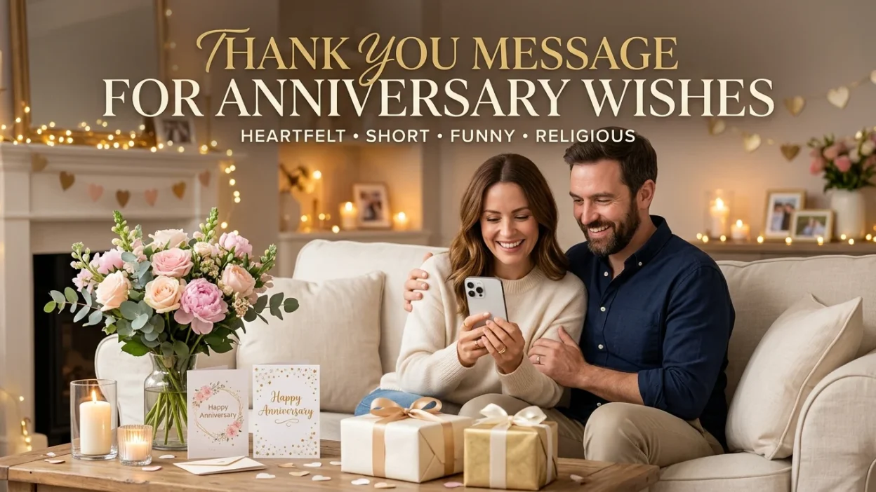 Thank You Message for Anniversary Wishes