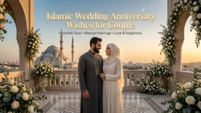 Islamic Wedding Anniversary Wishes for Couple