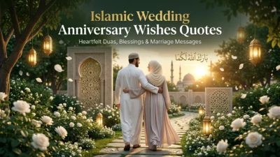 Islamic Wedding Anniversary Wishes Quotes
