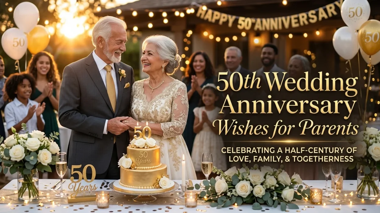 50th Wedding Anniversary Wishes for Parents