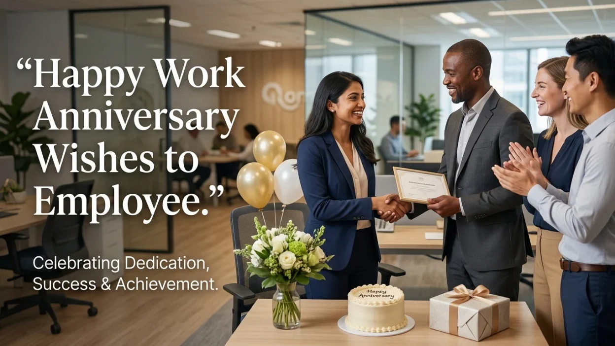 Happy Work Anniversary Wishes to Employee