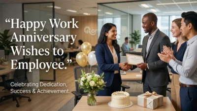 Happy Work Anniversary Wishes to Employee