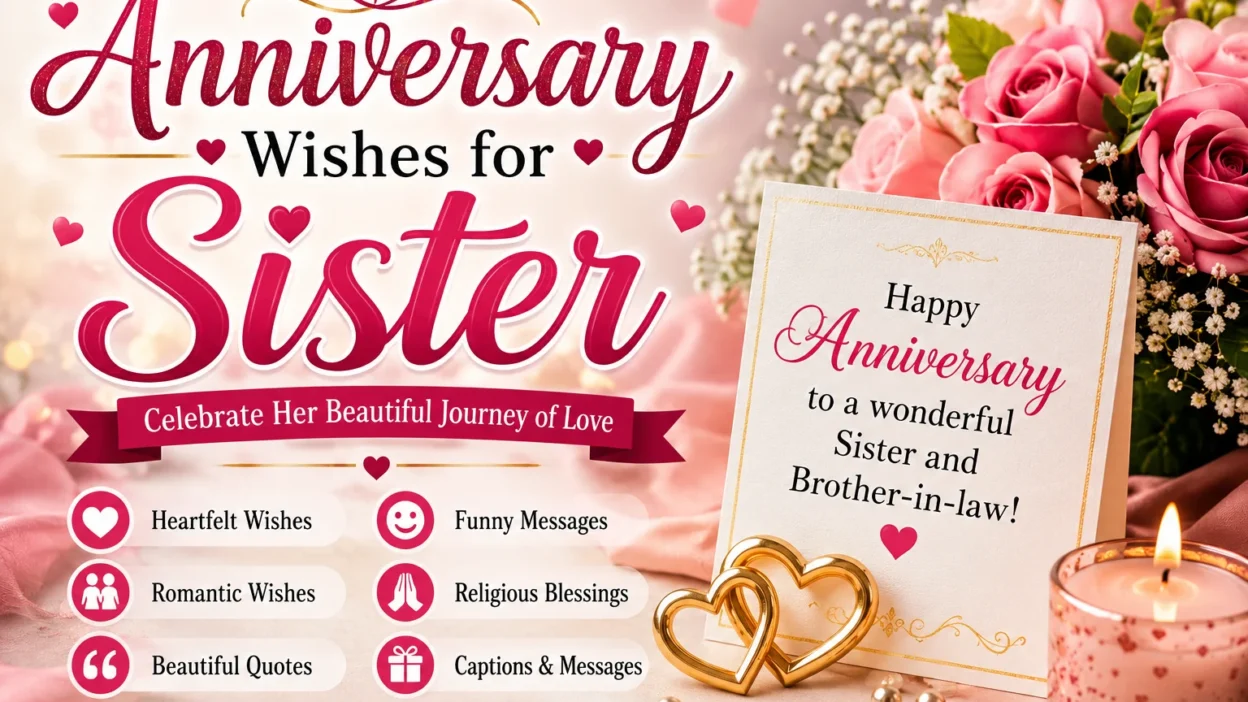 Anniversary Wishes for Sister