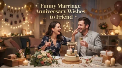Funny Marriage Anniversary Wishes to Friend